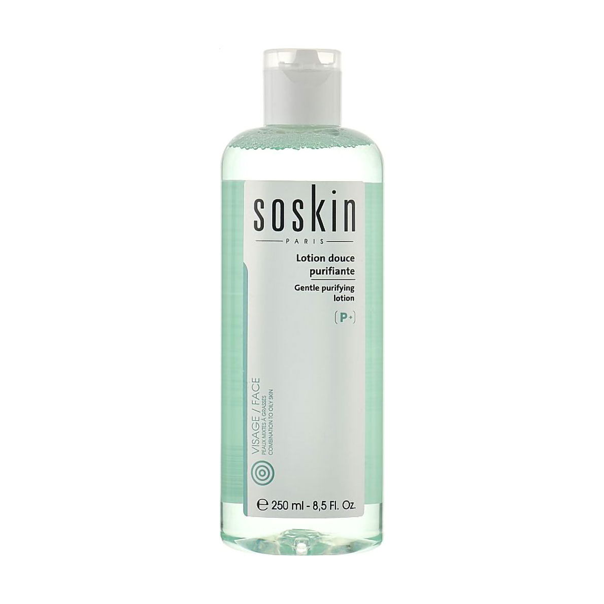 Очищувальний лосьйон для обличчя Soskin Gentle Purifying Lotion для жирної та комбінованої шкіри, 250 мл